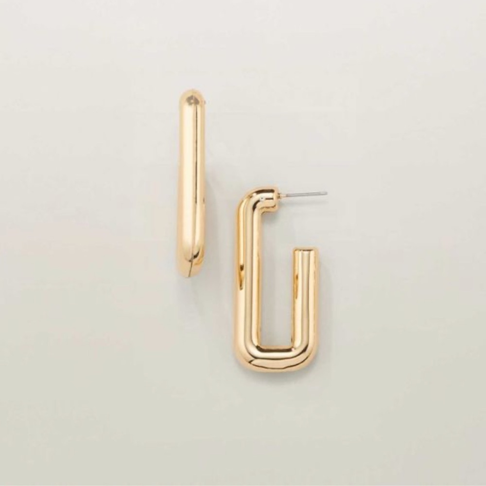 Link Gold Hoop Earrings